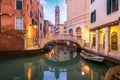 Venice, Italy Canals at Twilight Royalty Free Stock Photo