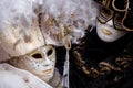 Venice, Italy, Carnival of Venice, beautiful mask at Piazza San Marco