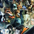 Handmade Leather Animal Masks for Venetian Carnival, Venice, Italy