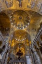 Ceiling mosaics of the St Mark`s Basilica in Venice Royalty Free Stock Photo