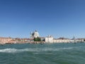 Venice, Italy, city of the Gulf of Venice, view from the sea.