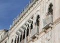 Venice, Italy - December 31, 2015: Detail of a Palace called Ca Royalty Free Stock Photo