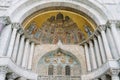 Detail of the mosaics at the entrance of the basilica of San Marco