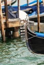 Venice Italy - Detail of a prow of gondola