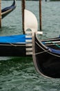 Venice Italy - Detail of a prow of gondola