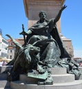 Details statue of Victor Emmanuel II was King of Sardinia