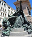 Details statue of Victor Emmanuel II was King of Sardinia