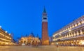 Venice in Italy at dusk Royalty Free Stock Photo