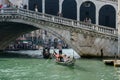 VENICE, ITALY/EUROPE - OCTOBER 12 : Gondolier ferrying people in