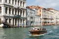 VENICE, ITALY/EUROPE - OCTOBER 12 :Motorboat cruising down the G