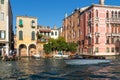 VENICE, ITALY/EUROPE - OCTOBER 12 : Motorboat cruising down the