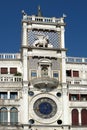 VENICE, ITALY/EUROPE - OCTOBER 12 : St Marks Clocktower in Venice Italy on October 12, 2014 Royalty Free Stock Photo