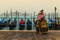 VENICE, ITALY,EVROPA- February 19 2023 - The Carnival of Venice (Italian Carnevale di Venezia) Royalty Free Stock Photo