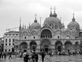 Facade of the San Marco Basilica in Venice The Patriarchal Cathedral Basilica of Saint Mark Royalty Free Stock Photo