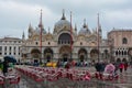 Facade of the San Marco Basilica in Venice Royalty Free Stock Photo