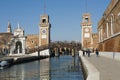 VENICE, ITALY - FEBRAURY 15, 2020: Military marine museum in historical building Arsenal.