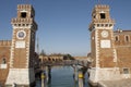 VENICE, ITALY - FEBRAURY 15, 2020: Military marine museum in historical building Arsenal.