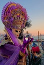 Looking at the glass bowl at Carnival of Venice