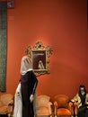 mannequins and mirror in Museum Fortuny in Venice