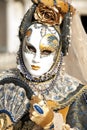 Venice, Italy - February 5 2018 - The Masks of carnival 2018. Royalty Free Stock Photo