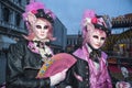 Venice, Italy - February 6 2018 - The Masks of carnival 2018. Royalty Free Stock Photo