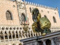 Person in mask at The Carnival of Venice 2018. Royalty Free Stock Photo