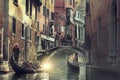 Venice. Italy, gondola, November 2014