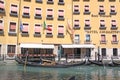 Venice, Italy. Gondolas near hotel