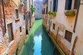 Venice, Italy, Grand Canal and historic tenements Royalty Free Stock Photo