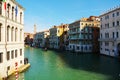 Venice, Italy, Grand Canal and historical buildings Royalty Free Stock Photo