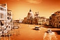 Venice, Italy. Grand Canal and the Salute basilica Royalty Free Stock Photo