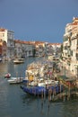 Venice, Italy, Grand canal seen from Rialto bridge