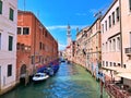 Travel to Europe under summer on holiday,Venice in Italy Royalty Free Stock Photo