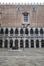 Venice, Italy: Interior walls of the Doge's Palace, Palazzo Ducale Royalty Free Stock Photo