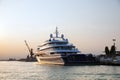 Luxury yacht Carinthia VII in port of Venice