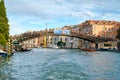 The Accademia Bridge over the Grand Canal in Venice