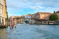 The Accademia Bridge over the Grand Canal in Venice