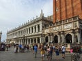VENICE, ITALY - JULY 3, 2018: Central square of the Venice SanMarco