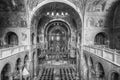 Golden wall mosaic inside St Mark`s Basilica or San Marco in Venice. It is top landmark of Venice Royalty Free Stock Photo