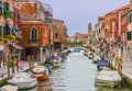 Venice, Italy. Murano island canal street