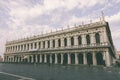 Panoramic view of facade of Museo Correr and Piazza San Marco