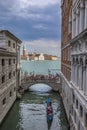 View from the Bridge of Sighs in Venice Royalty Free Stock Photo