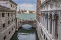View from the Bridge of Sighs in Venice Royalty Free Stock Photo
