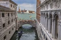 View from the Bridge of Sighs in Venice Royalty Free Stock Photo