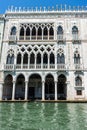 Venice, Italy - 30 June 2018: the cityscape and townscape of Venice along the grand canal in Italy Cad Oro Royalty Free Stock Photo