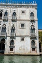 Venice, Italy - 30 June 2018: the cityscape and townscape of Venice along the grand canal in Italy Cad Oro Royalty Free Stock Photo