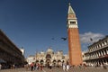 Venice, Italy - June 07, 2017: People on San Marco Square and Ca Royalty Free Stock Photo