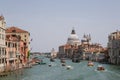 Venice, Italy - June 22, 2023: Stunning view of the Venice Grand Canal and Basilica Santa Maria Della Salute