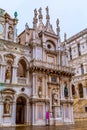 Doges palace courtyard, Venice, Italy Royalty Free Stock Photo