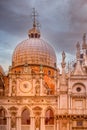 Doges palace courtyard, Venice, Italy Royalty Free Stock Photo